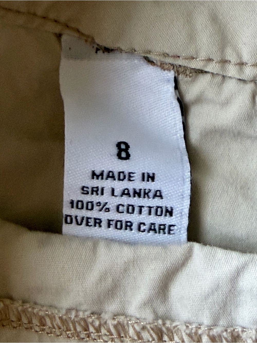 U.S. Polo Assn. Cream Casual Utility Shorts - Picture 5 of 5